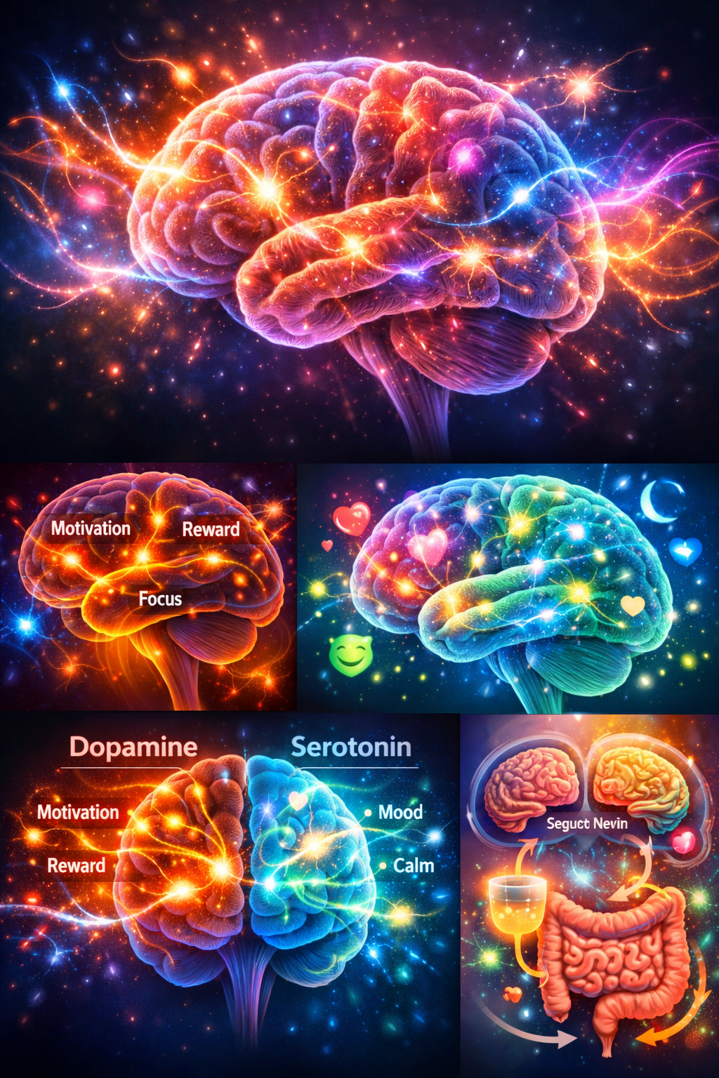 Dopamine and Serotonin Explained: How These Brain Chemicals Control Mood, Motivation, Focus, and Mental Health